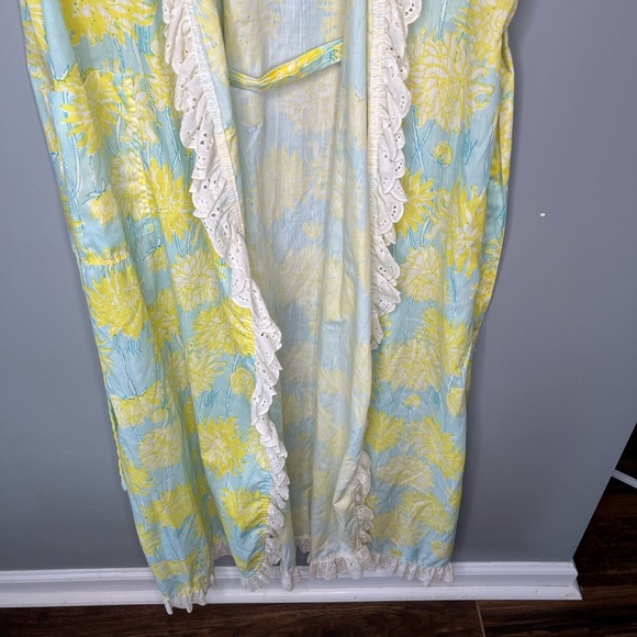 The Lilly Lilly Pulitzer Vintage 60s/70s Maxi Wrap Dress Hostess Gown Palm Beach - Picture 10 of 16